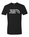 Never Again Radio Signal Full Chest Logo Tshirt