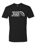 Never Again Radio Signal Full Chest Logo Tshirt