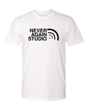 Never Again Radio Signal Full Chest Logo Tshirt